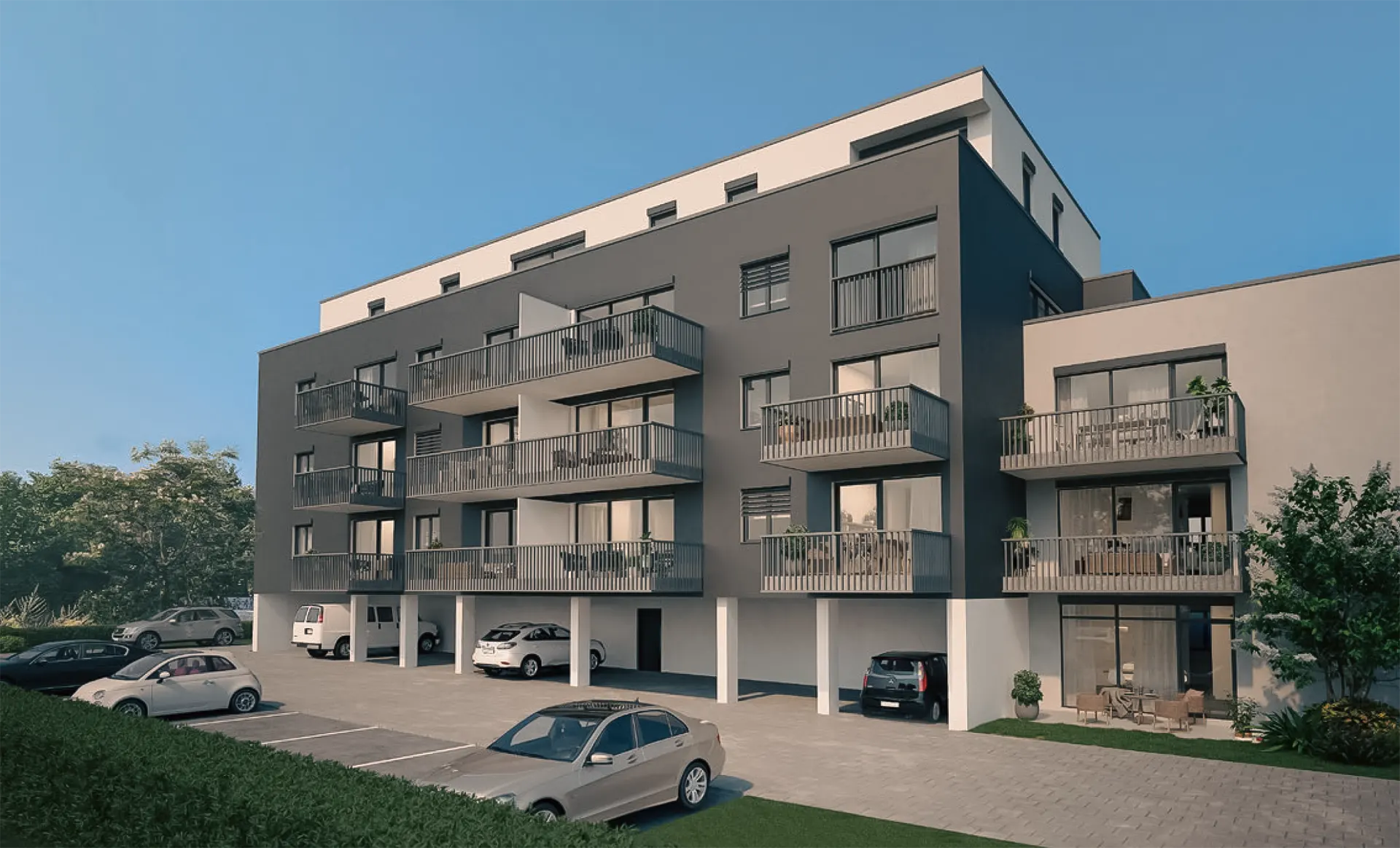 Baubrojekt ERL51 3D Render von der Rückseite